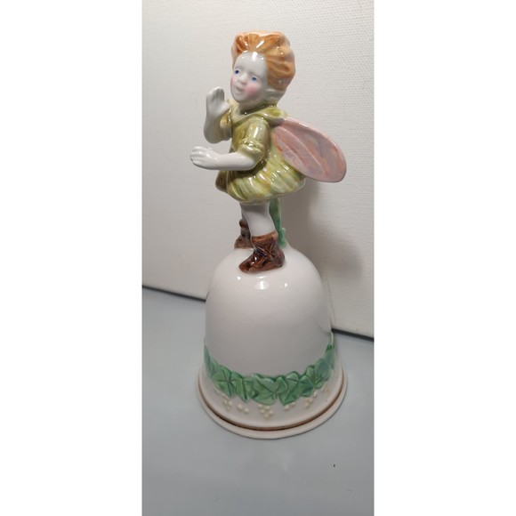 John Skinner Napco Ware Fine Porcelain Fairy Bell, " Aiden" Numbered 6 1/2" - Picture 1 of 7